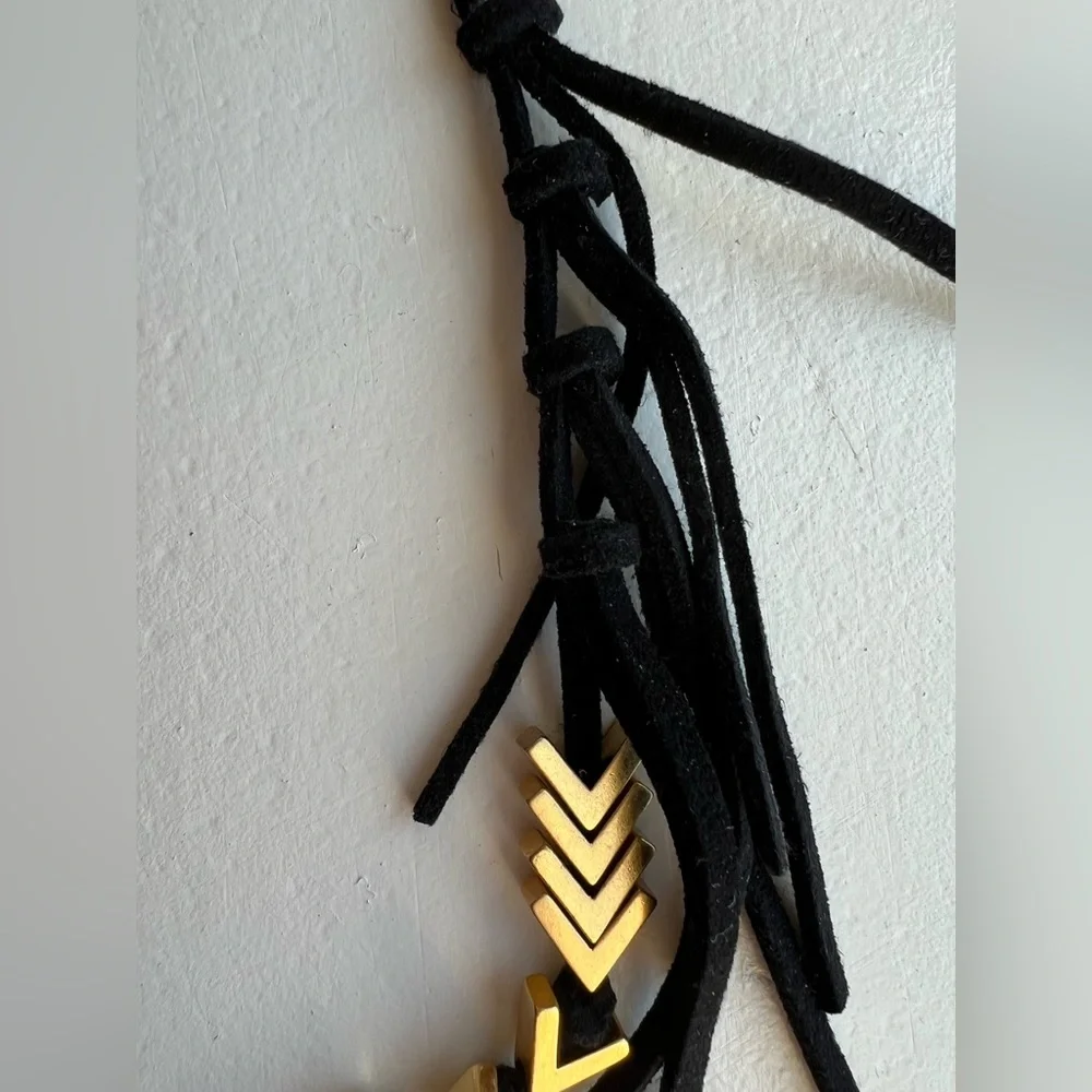 Madewell Gold Chevon Necklace - Picture 3 of 4